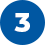 Imagem do número 3 com um círculo azul em volta