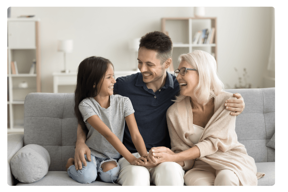 Família sorrindo Família sorrindo