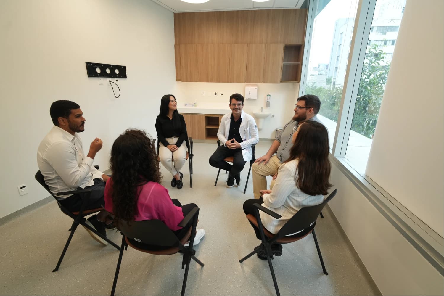 Sala para terapia em grupo
