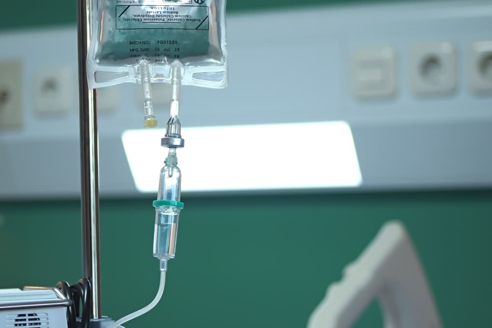 A aplicação do Paclitaxel em uma sessão de quimioterapia