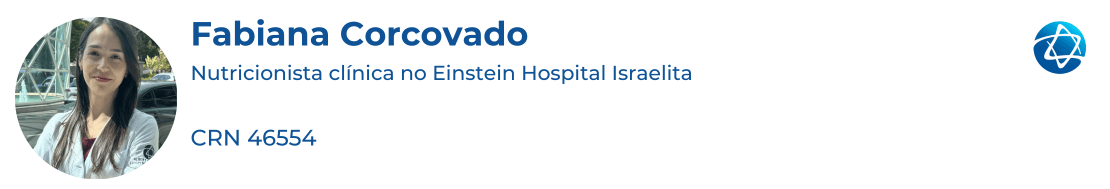Fabiana Corcovado, CRN 46554, Nutricionista clínica no Einstein Hospital Israelita Fabiana Corcovado, CRN 46554, Nutricionista clínica no Einstein Hospital Israelita