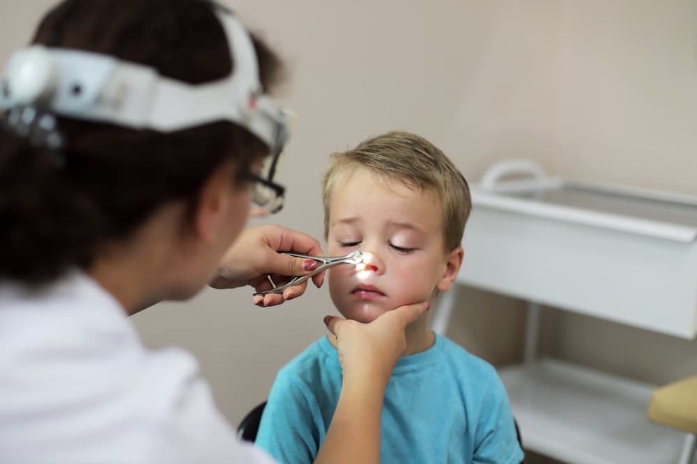 A,Child,With,Adenoids,At,The,Reception,At,The,Children's